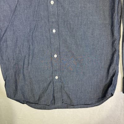 Bonobos Italian Shirting Dress Shirt Mens 15 35 Blue Long Sleeve Standard Fit - Thumbnail 3