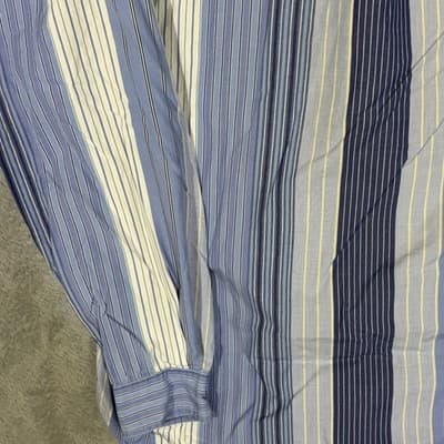 Ralph Lauren Shirt Mens LT Blue Stripe Blaire Button Down Long Sleeve Pony Logo - Thumbnail 10