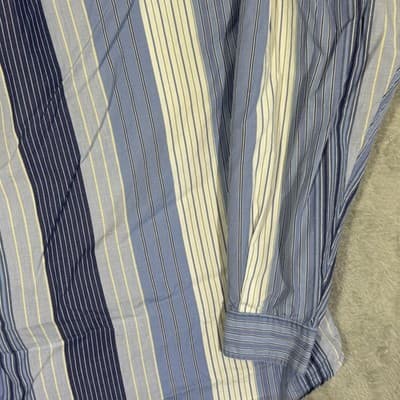Ralph Lauren Shirt Mens LT Blue Stripe Blaire Button Down Long Sleeve Pony Logo - Thumbnail 12
