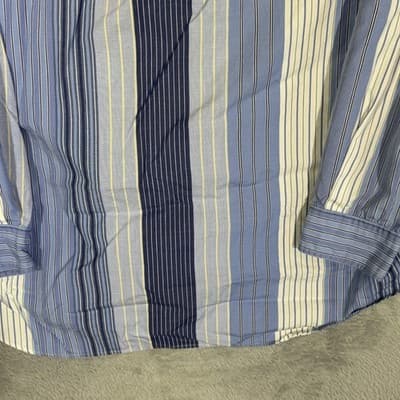 Ralph Lauren Shirt Mens LT Blue Stripe Blaire Button Down Long Sleeve Pony Logo - Thumbnail 13