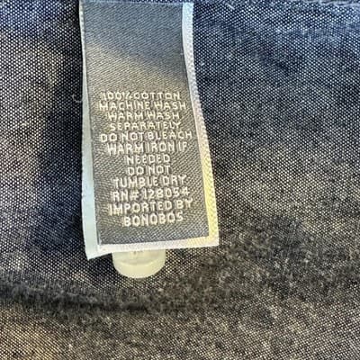 Bonobos Italian Shirting Dress Shirt Mens 15 35 Blue Long Sleeve Standard Fit - Thumbnail 13