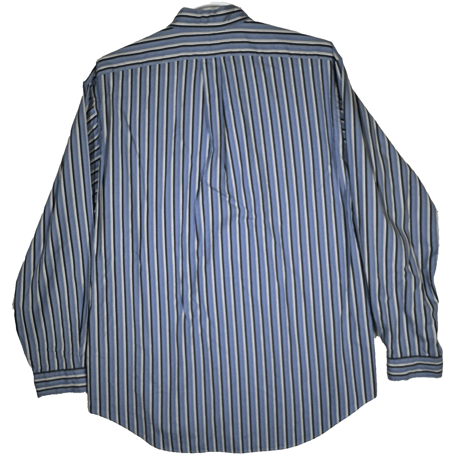 Ralph Lauren Shirt Mens XL Blue Striped Classic Fit Button Down Long Sleeve Pony - Thumbnail 2