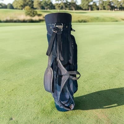 Golf Stand Bag Black 4-Way Divider Dual Strap Stand Mechanism Mens Large - Thumbnail 3