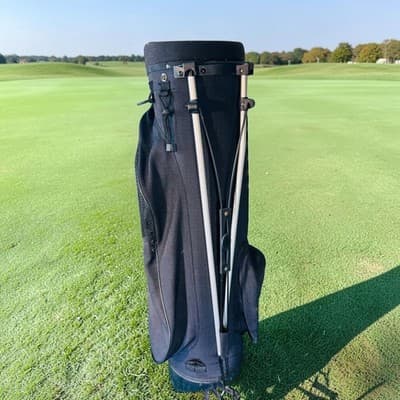 Golf Stand Bag Black 4-Way Divider Dual Strap Stand Mechanism Mens Large - Thumbnail 4