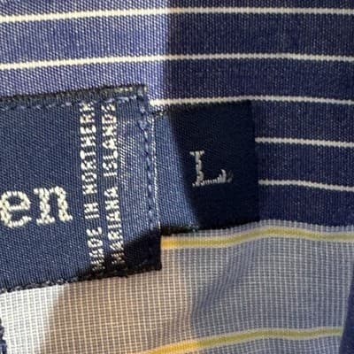 Ralph Lauren Shirt Mens LT Blue Stripe Blaire Button Down Long Sleeve Pony Logo - Thumbnail 9