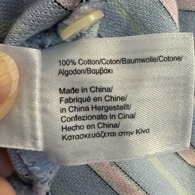 Brooks Brothers Polo Shirt Mens XL Blue Pastel Stripe 346 Cotton Short Sleeve - Thumbnail 14