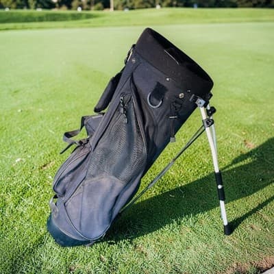 Golf Stand Bag Black 4-Way Divider Dual Strap Stand Mechanism Mens Large - Thumbnail 5