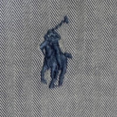 Ralph Lauren Shirt Mens 16 32/33 Blue Yarmouth Herringbone Button Down Logo - Thumbnail 7