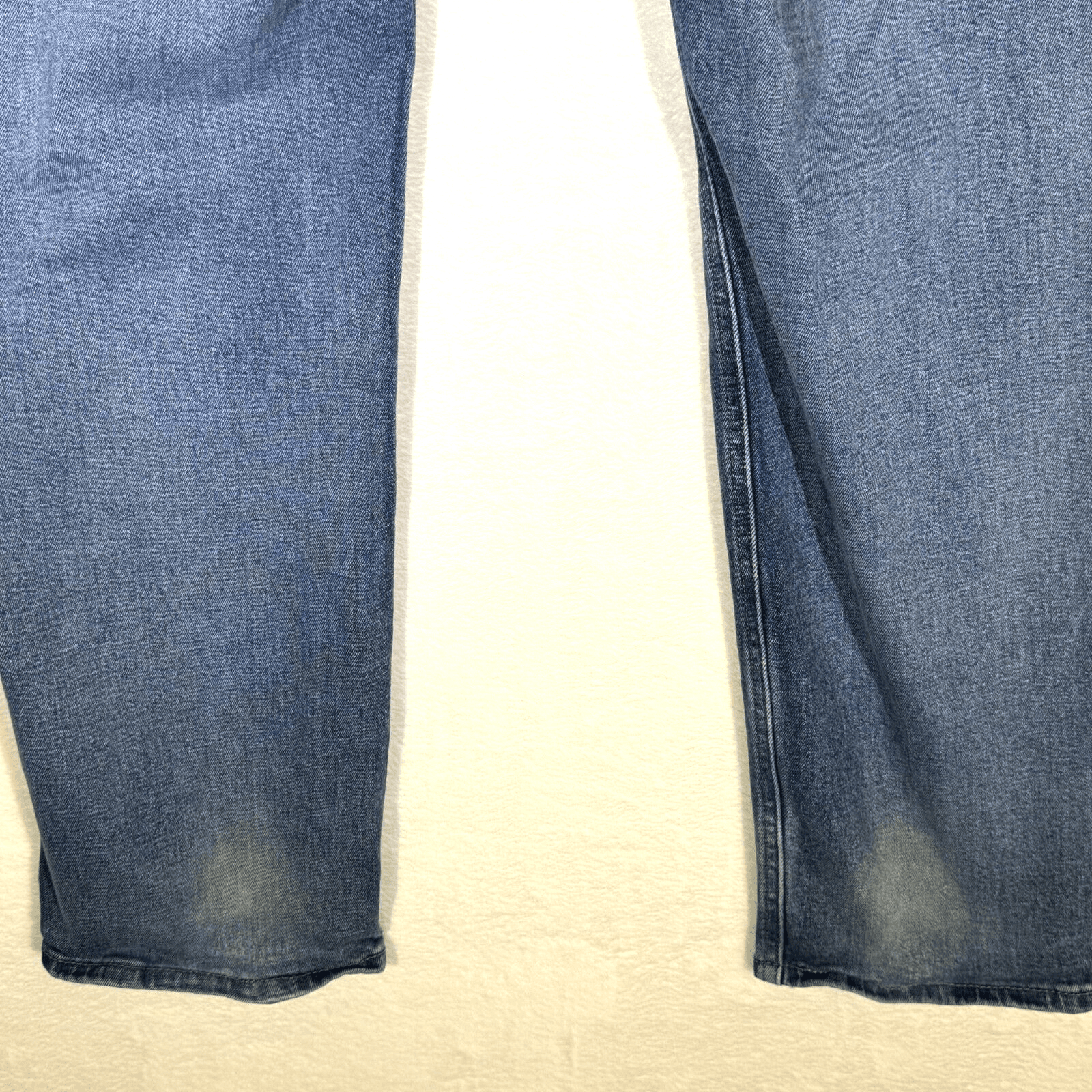 Levis Jeans Mens 38x32 Blue Denim Straight Leg 100 Percent Cotton Mid Rise Zip F - Thumbnail 7