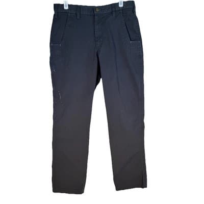 Carhartt 383-20 Carpenter Pants Men 30x30 Navy Relaxed Canvas Workwear - Image 1