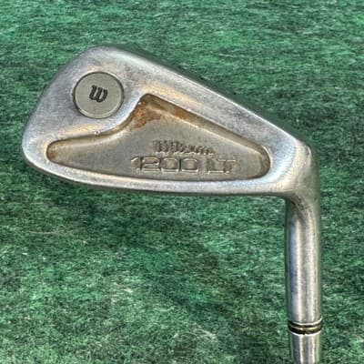 Vintage Wilson 1200 LT 6 Iron Mens RH R Flex Stainless Steel Silver Golf Club - Image 1