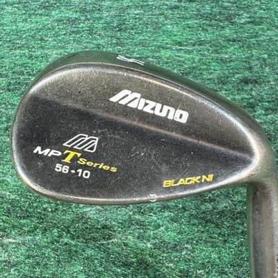 Mizuno MP T Series 56-10 Wedge Black Ni Grain Flow Forged Dynamic Gold Steel - Image 1