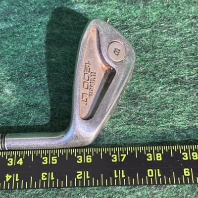 Vintage Wilson 1200 LT 6 Iron Mens RH R Flex Stainless Steel Silver Golf Club - Thumbnail 5