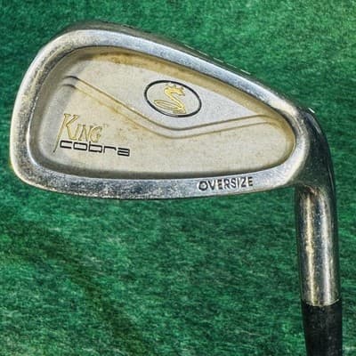 Vintage King Cobra Oversize 3 Iron Mens RH Steel Shaft Silver Golf Club Single - Image 1