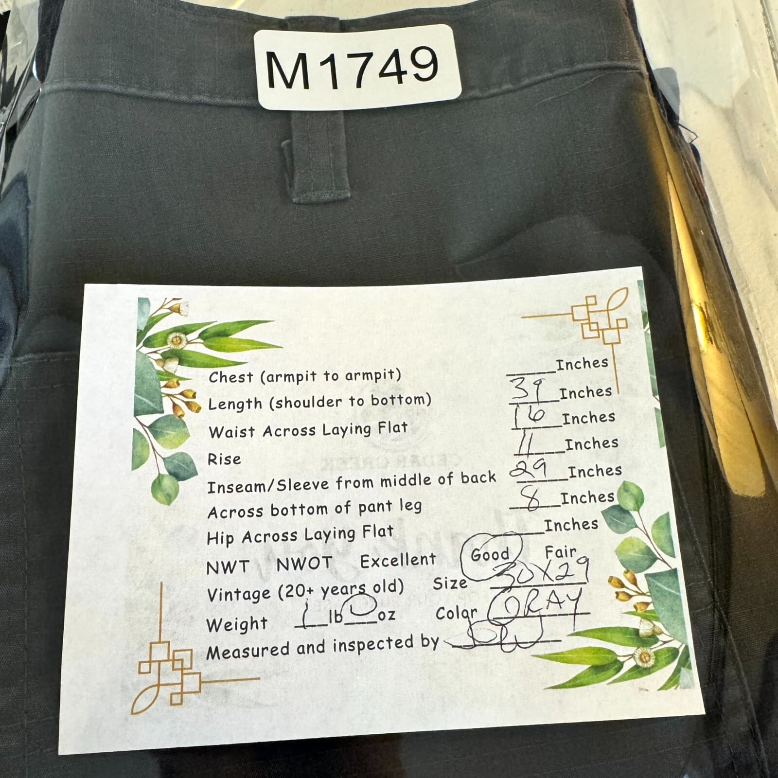 Carhartt 383-20 Carpenter Pants Men 30x30 Navy Relaxed Canvas Workwear - Thumbnail 8