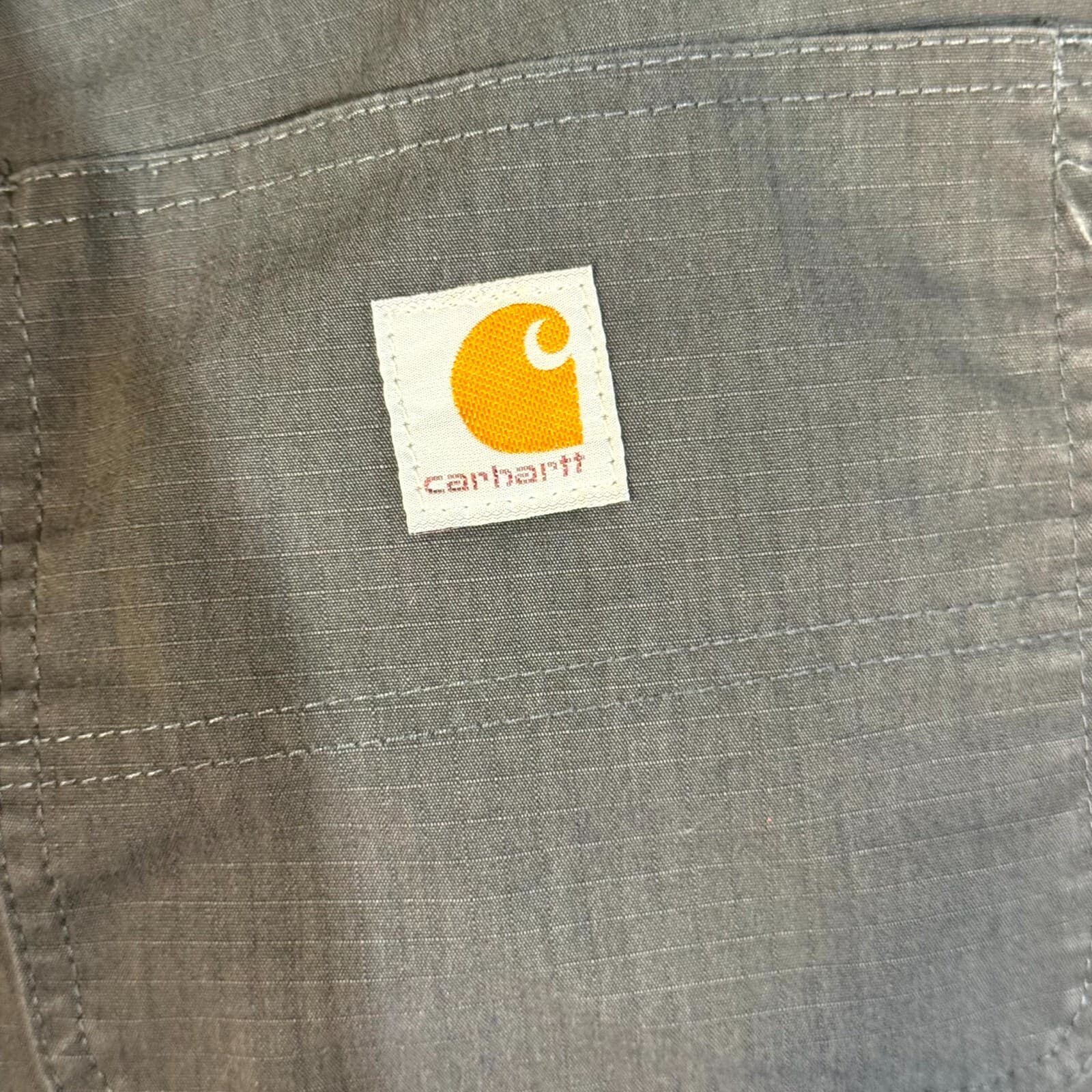 Carhartt 383-20 Carpenter Pants Men 30x30 Navy Relaxed Canvas Workwear - Thumbnail 4