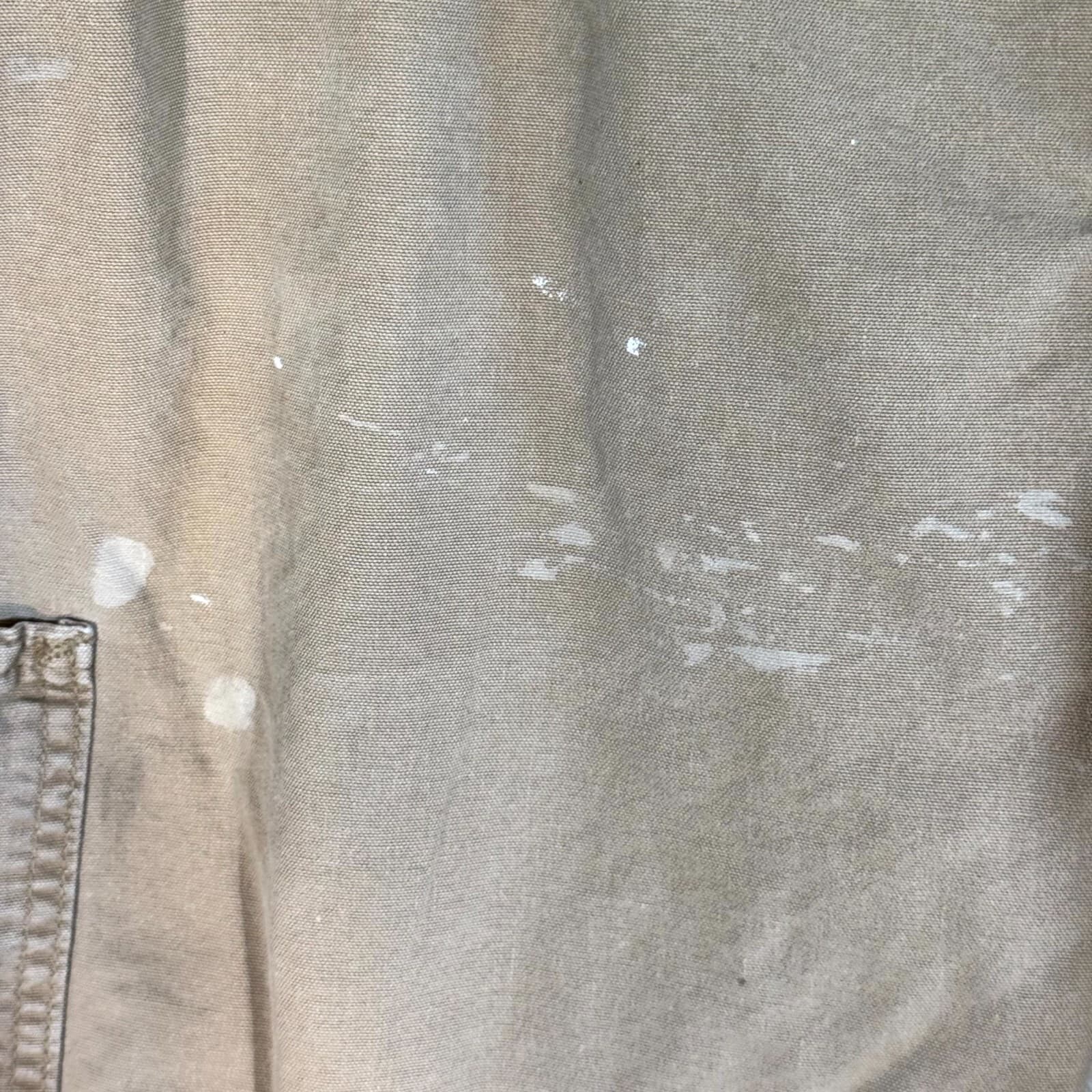 Carhartt Carpenter Jeans 38x32 Beige Loose Fit Workwear Utility - Thumbnail 3