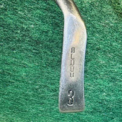 Vintage King Cobra Oversize 3 Iron Mens RH Steel Shaft Silver Golf Club Single - Thumbnail 3