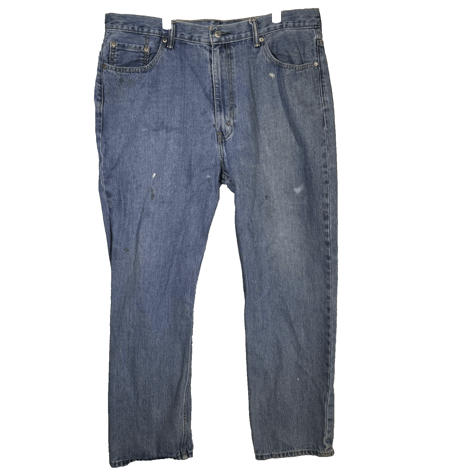 Levis 550 Jeans Mens 40x32 Blue Denim 100 Percent Cotton Relaxed Fit High Rise - Image 1