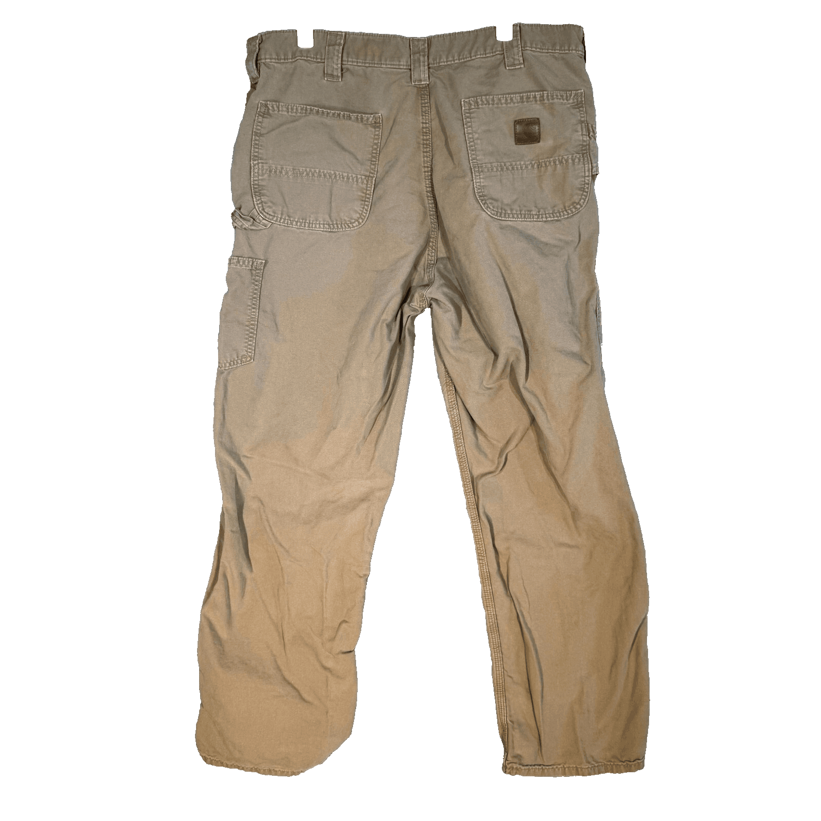 Carhartt Carpenter Jeans 38x32 Beige Loose Fit Workwear Utility - Thumbnail 2