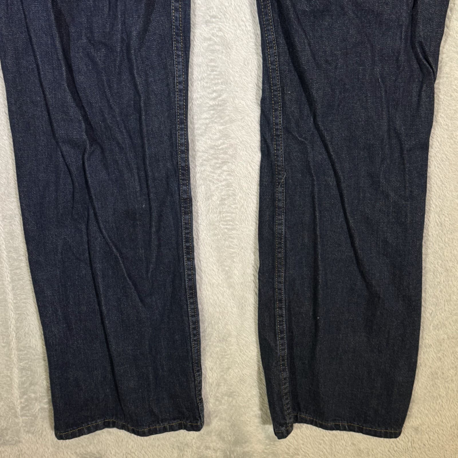 Levis 514 Jeans Mens 38x30 Blue Denim 100 Percent Cotton Straight Leg Mid Rise - Thumbnail 8