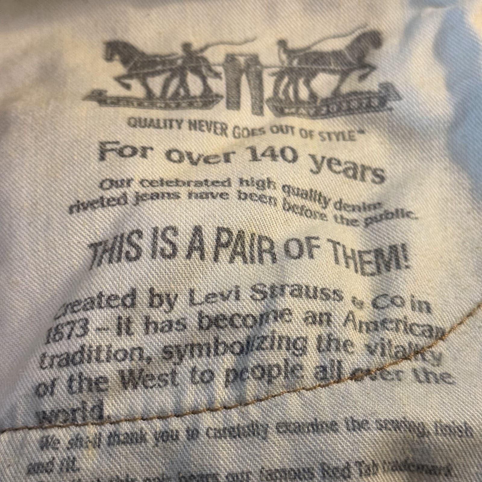 Levis 514 Jeans Mens 38x30 Blue Denim 100 Percent Cotton Straight Leg Mid Rise - Thumbnail 11