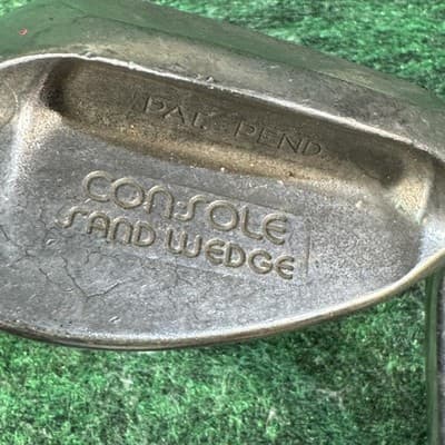 Vintage Pat Pend Console Sand Wedge Steel Shaft RH Golf Pride Grip 35" - Image 1