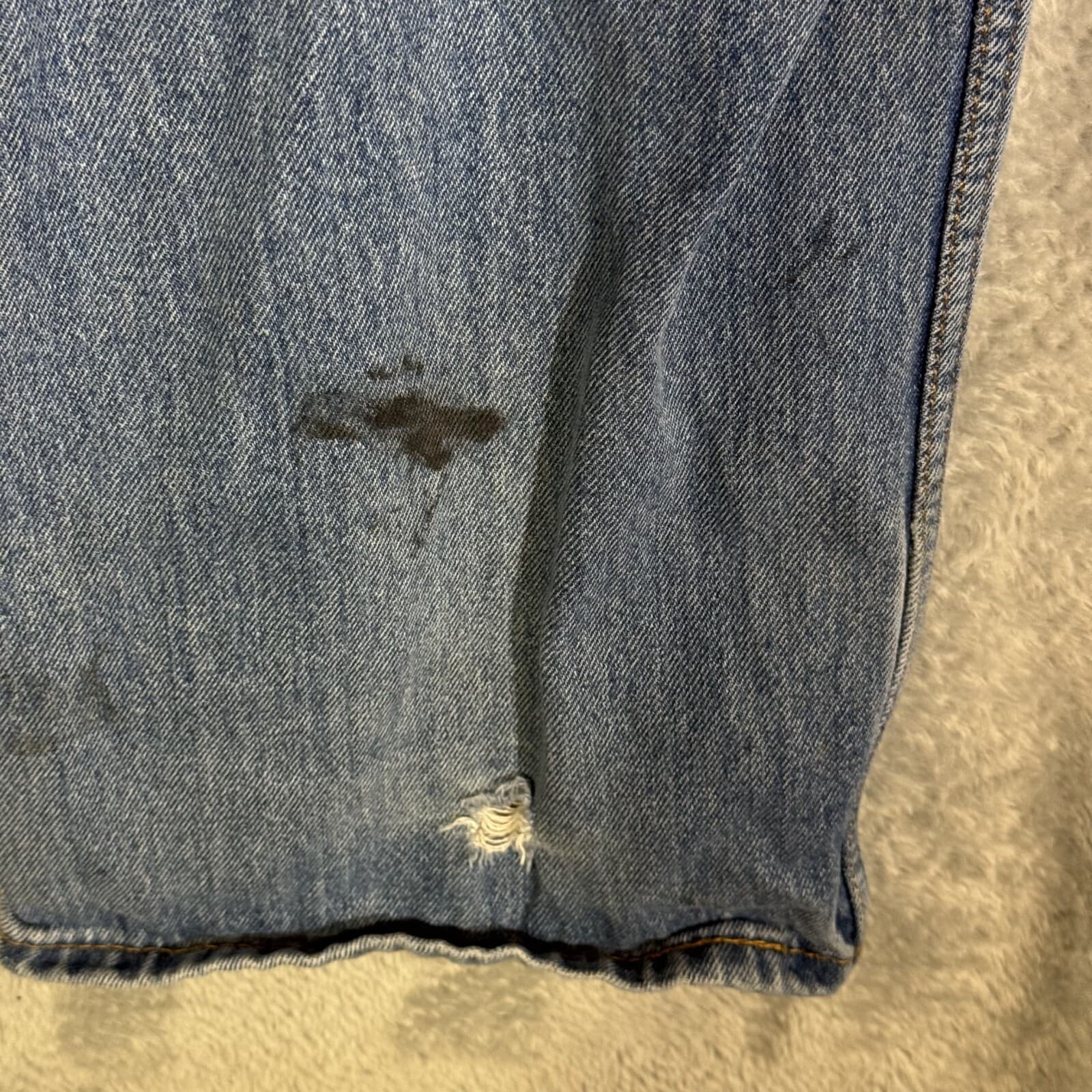 Levis 550 Jeans Mens 40x32 Blue Denim 100 Percent Cotton Relaxed Fit High Rise - Thumbnail 11