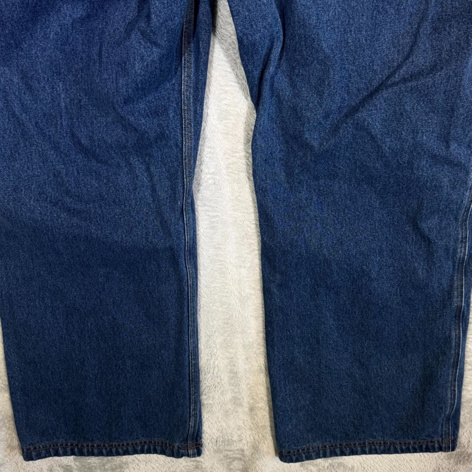 Duluth Trading Men’s Jeans 46x33 Blue Denim Mid-Rise Straight Leg Workwear - Thumbnail 8