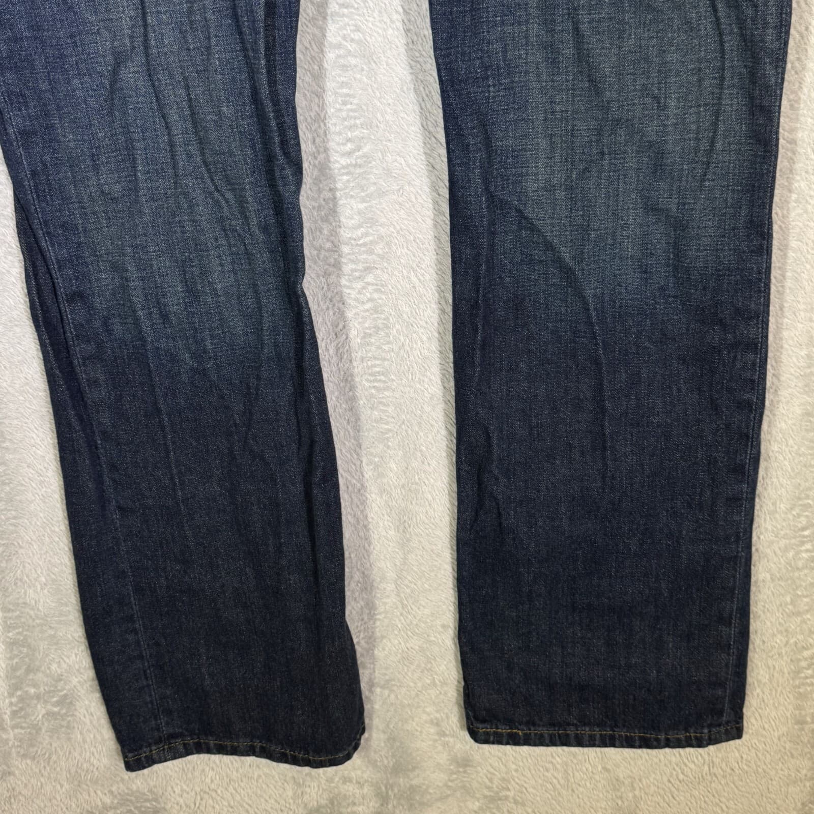 Levis 514 Jeans Mens 38x30 Blue Denim 100 Percent Cotton Straight Leg Mid Rise - Thumbnail 5
