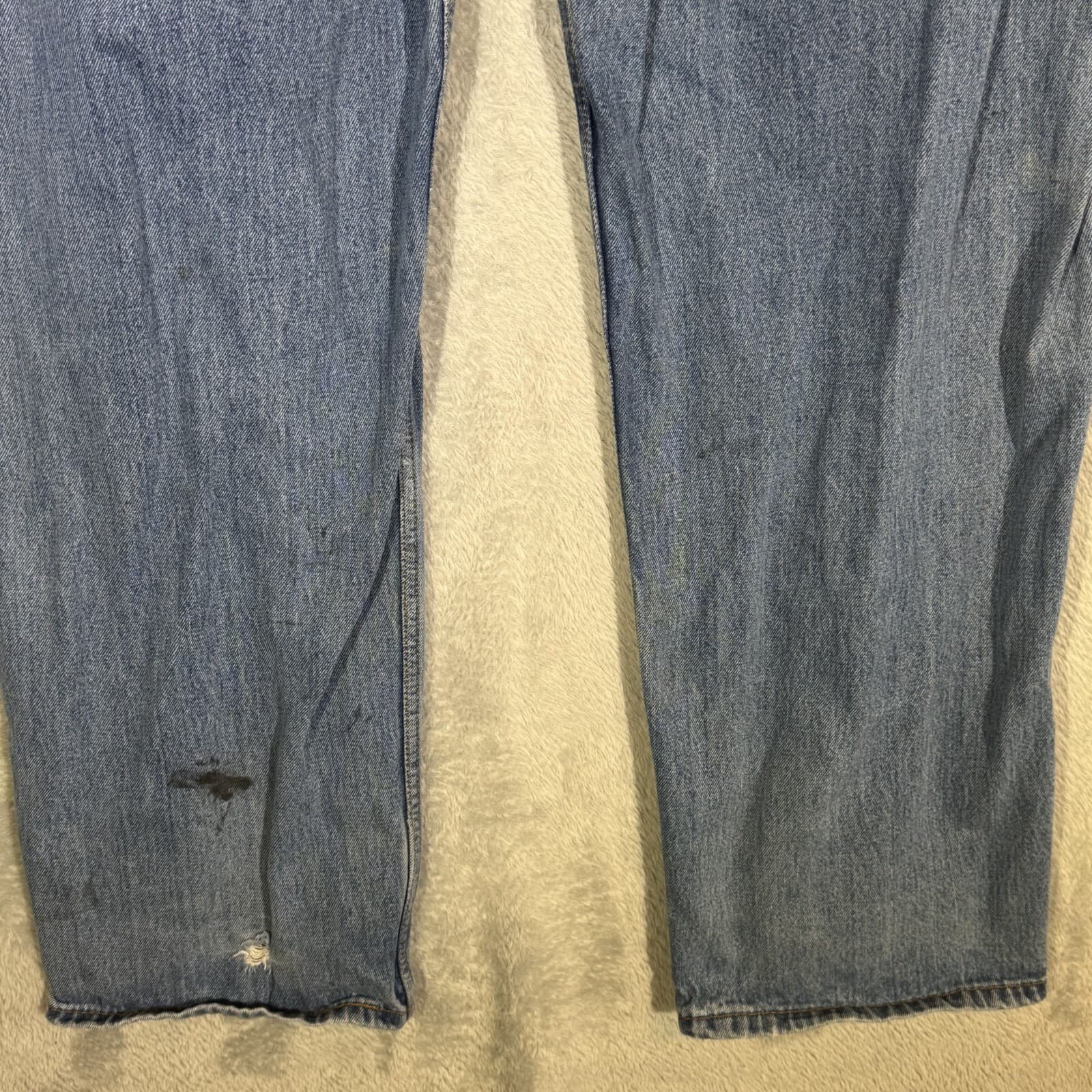 Levis 550 Jeans Mens 40x32 Blue Denim 100 Percent Cotton Relaxed Fit High Rise - Thumbnail 10