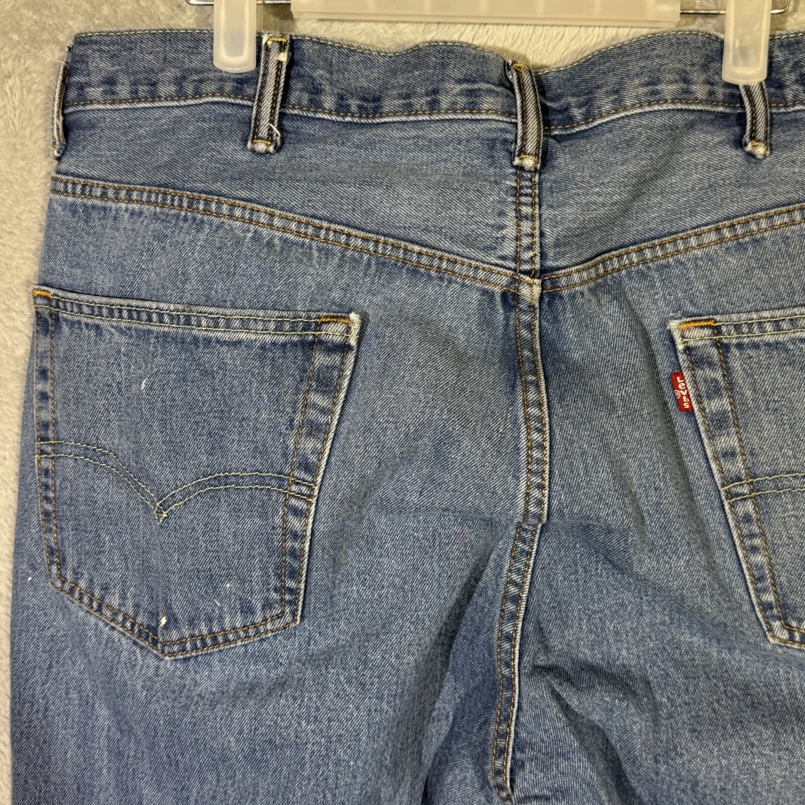 Levis 550 Jeans Mens 40x32 Blue Denim 100 Percent Cotton Relaxed Fit High Rise - Thumbnail 8