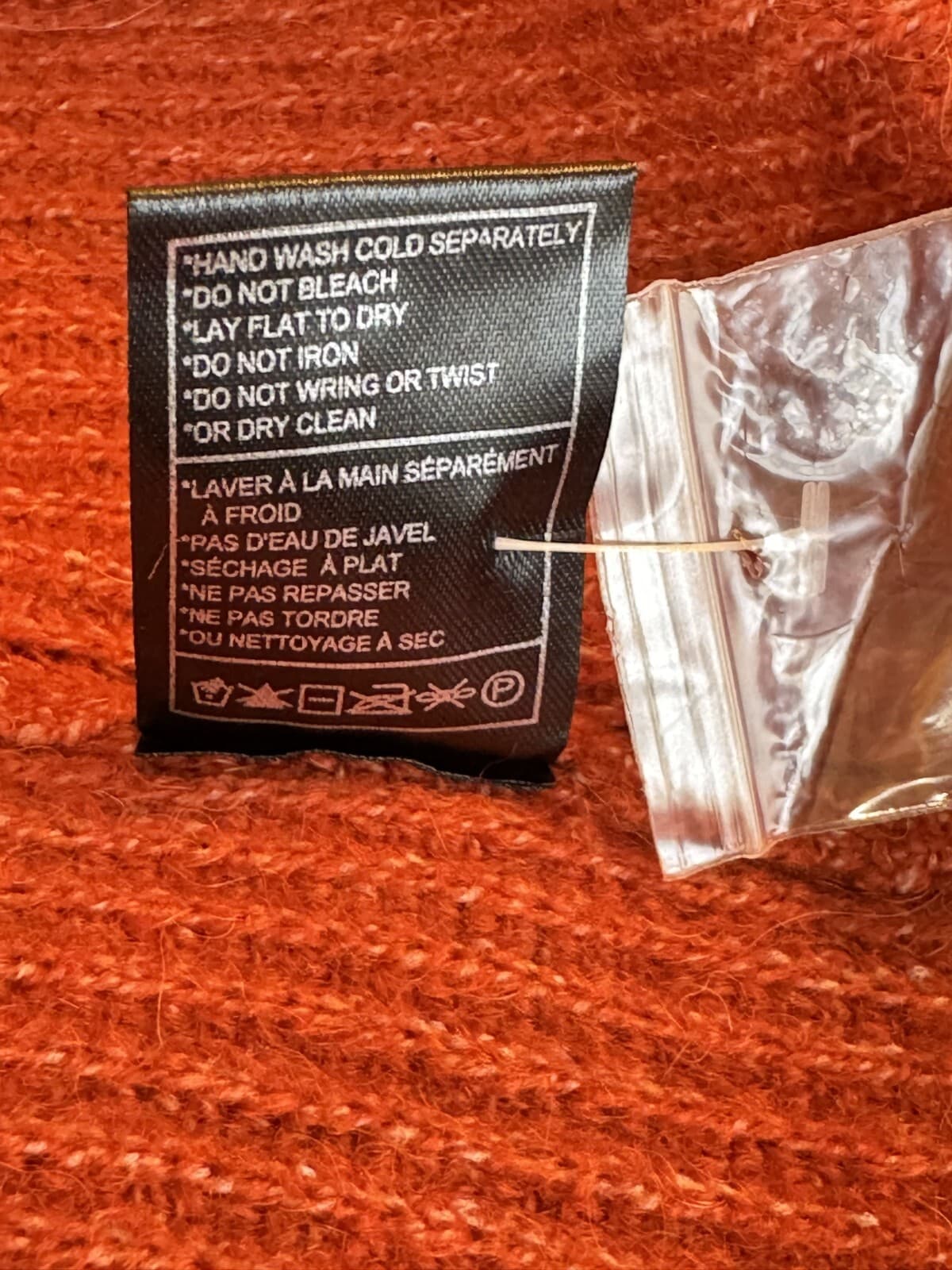 Cupcakes & Cashmere Women's Burnt Orange Stretch Knit Mock‑Neck Sweater S – OS - Thumbnail 9