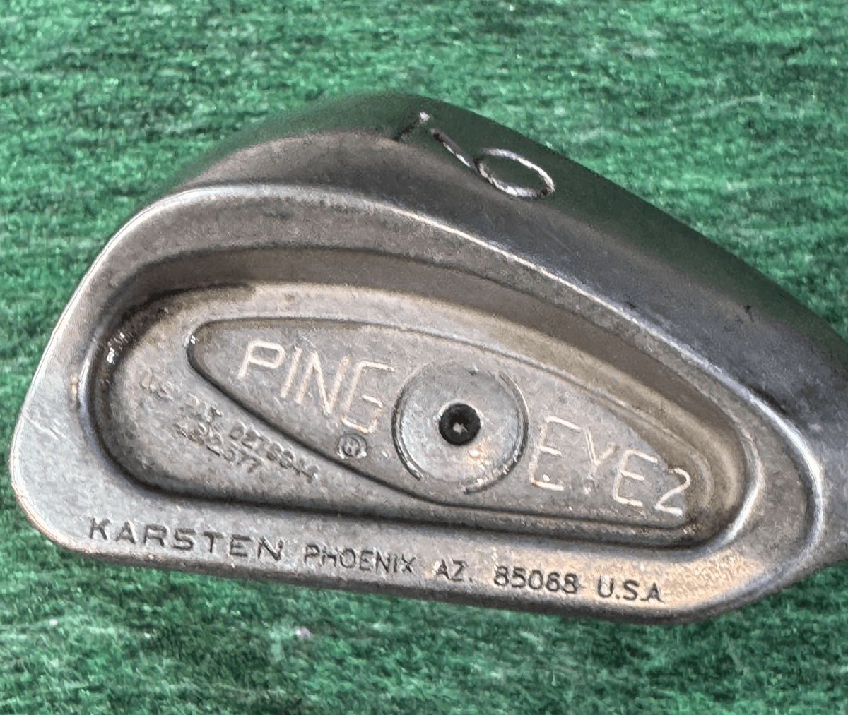 Vintage Ping Eye2 2 Iron Karsten USA Steel Shaft RH Golf Club Phoenix USA - Image 1