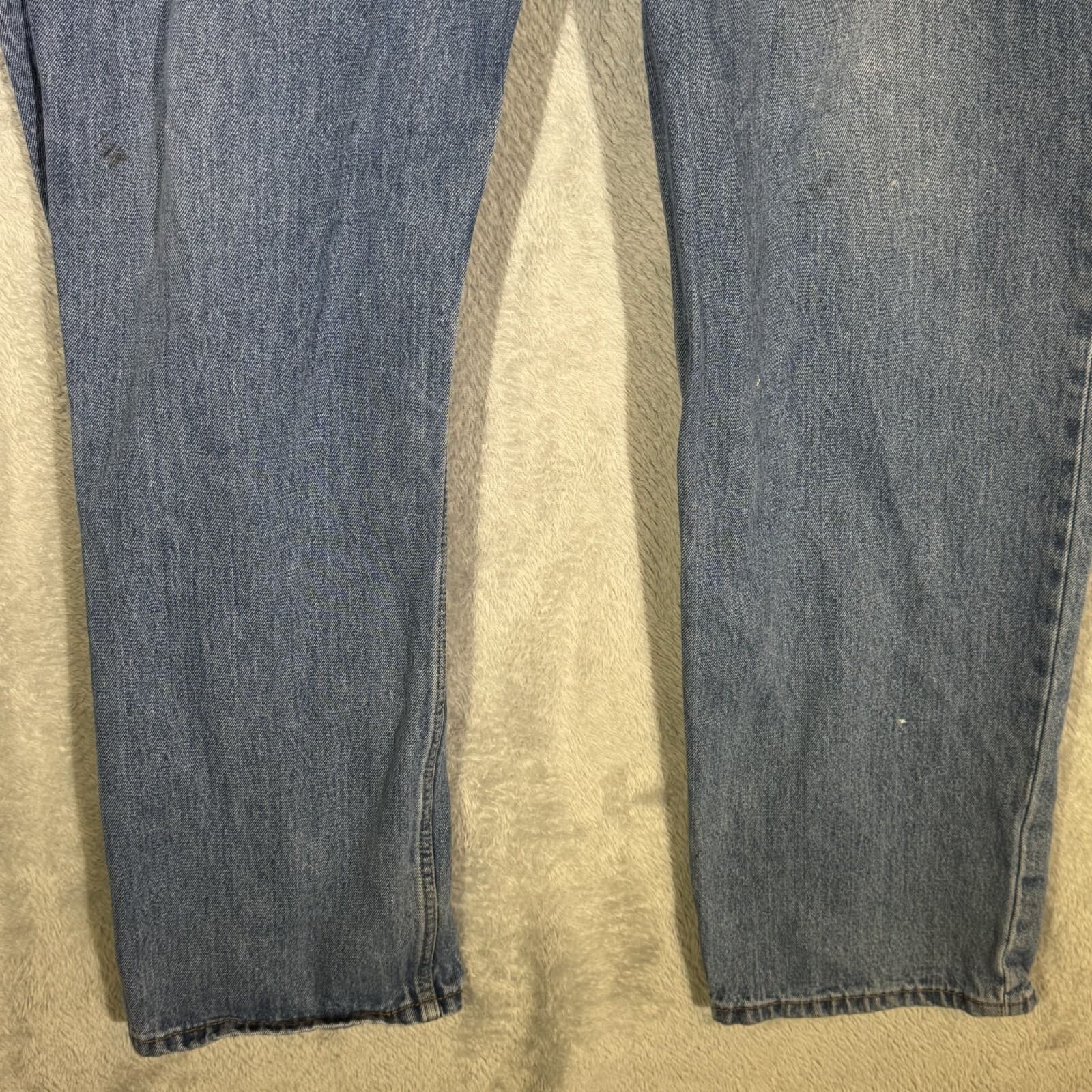 Levis 550 Jeans Mens 40x32 Blue Denim 100 Percent Cotton Relaxed Fit High Rise - Thumbnail 5