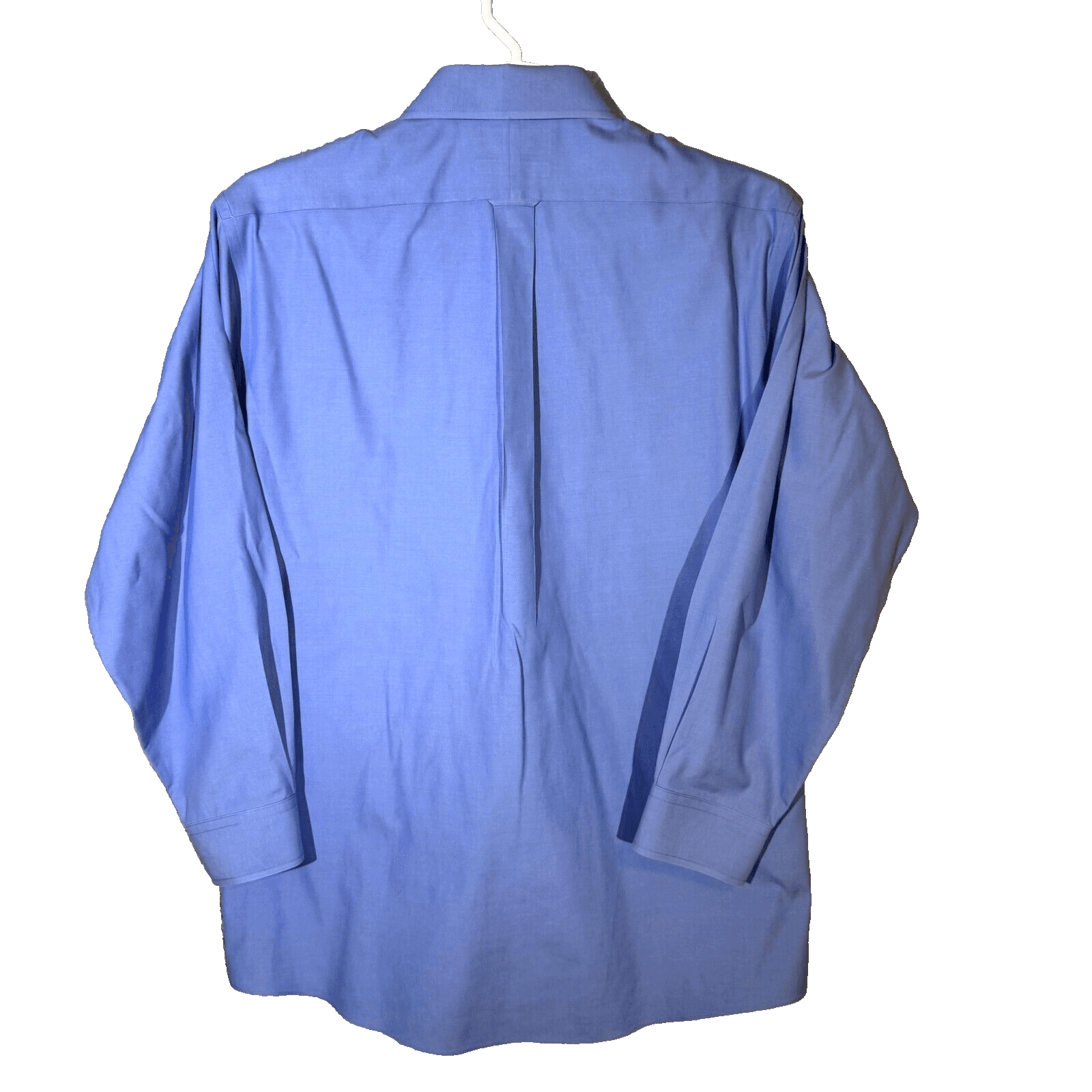 Gold Label Men’s Dress Shirt 16.5x33 Blue 100% Cotton Fitted - Thumbnail 2