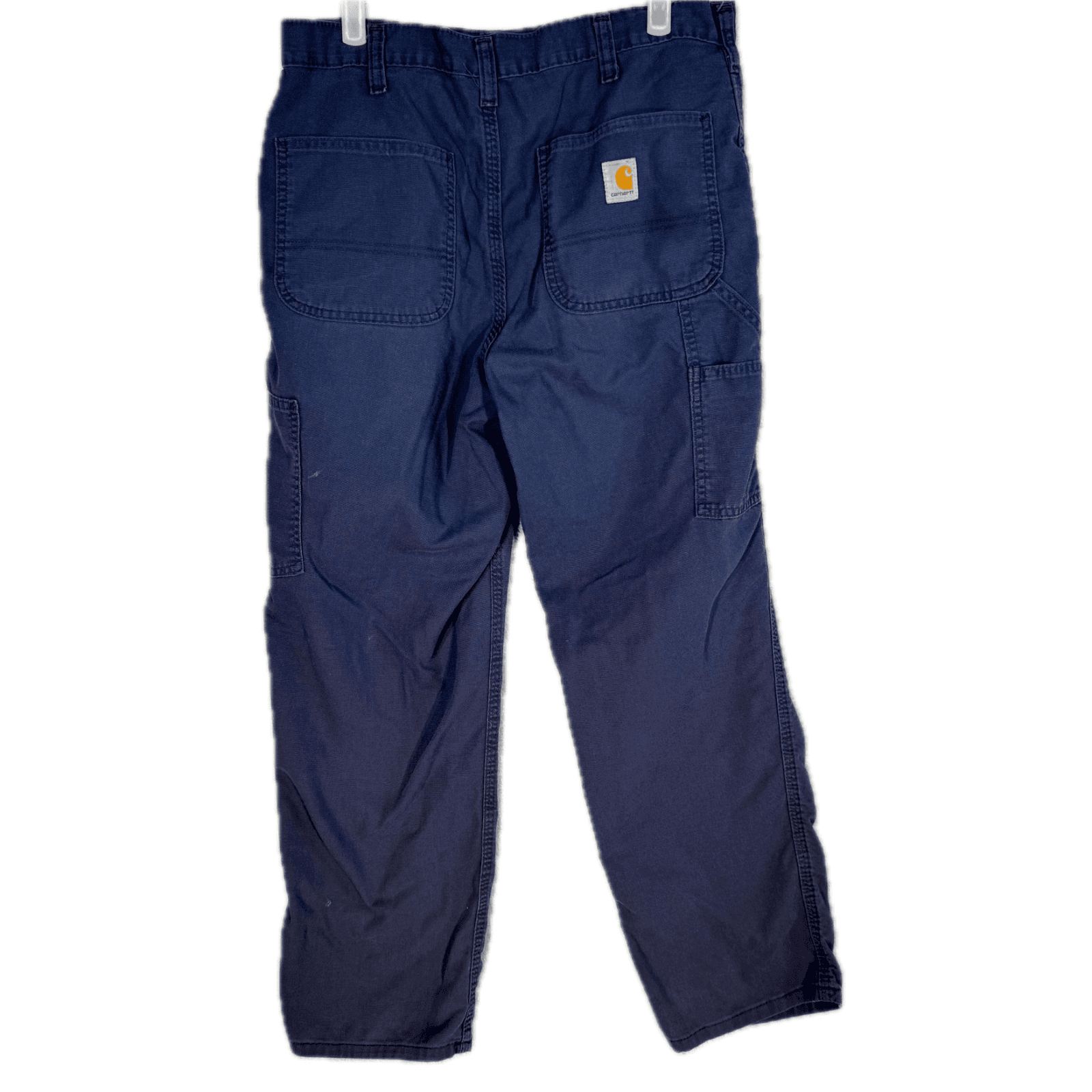 Carhartt Men’s Carpenter 383-20 Pants 34x30 Navy Soft Canvas Dungaree Fit - Thumbnail 2