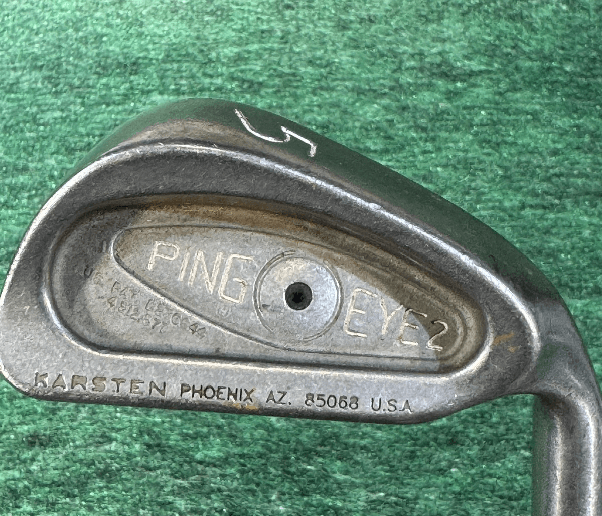 Vintage Ping Eye2 5 Iron Karsten USA Black Dot Steel Shaft RH Golf Club - Image 1
