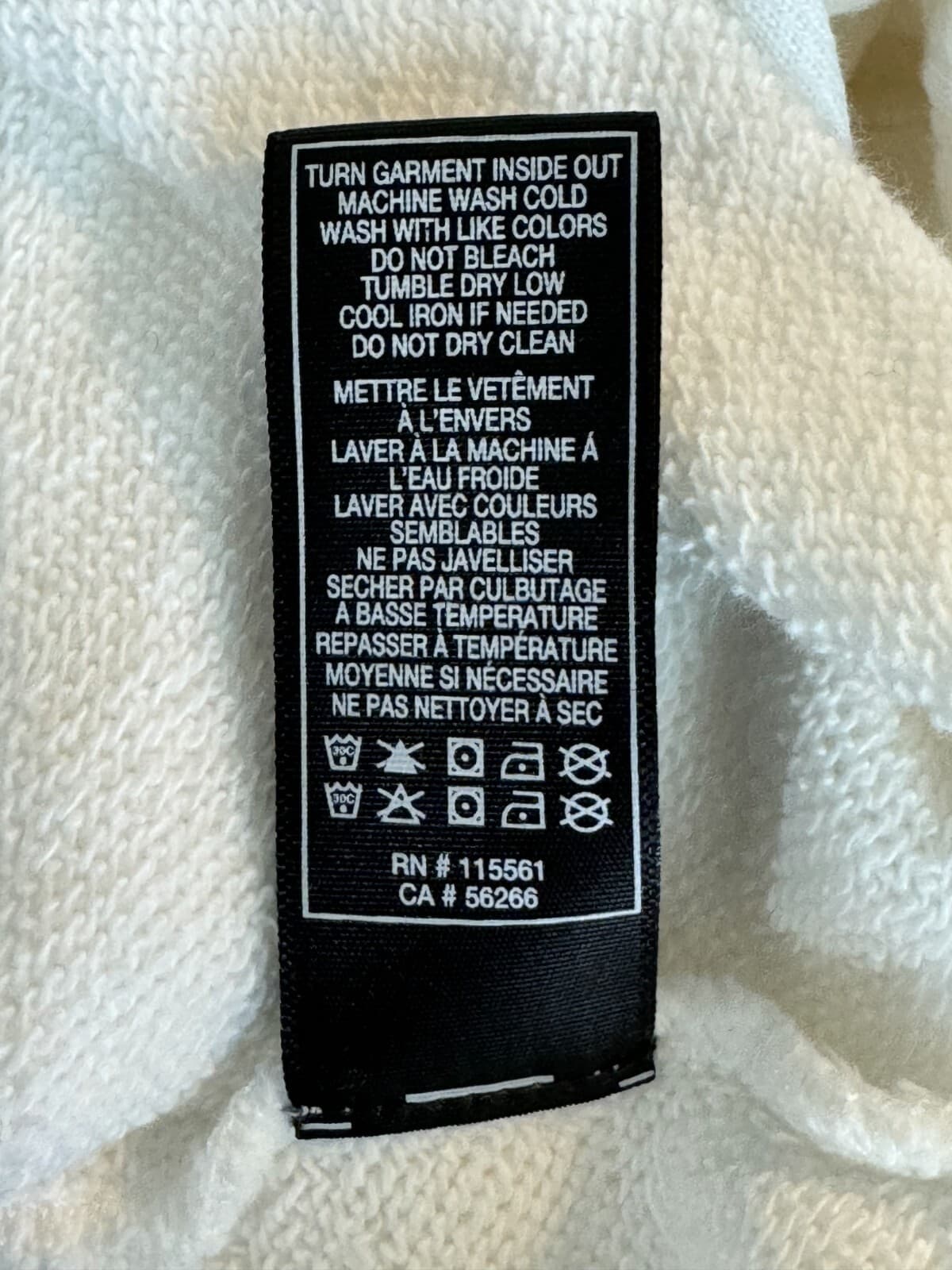 7 For All Mankind Cotton White Hoodie S with Decorative Trim – Pre‑Owned Excell - Thumbnail 13