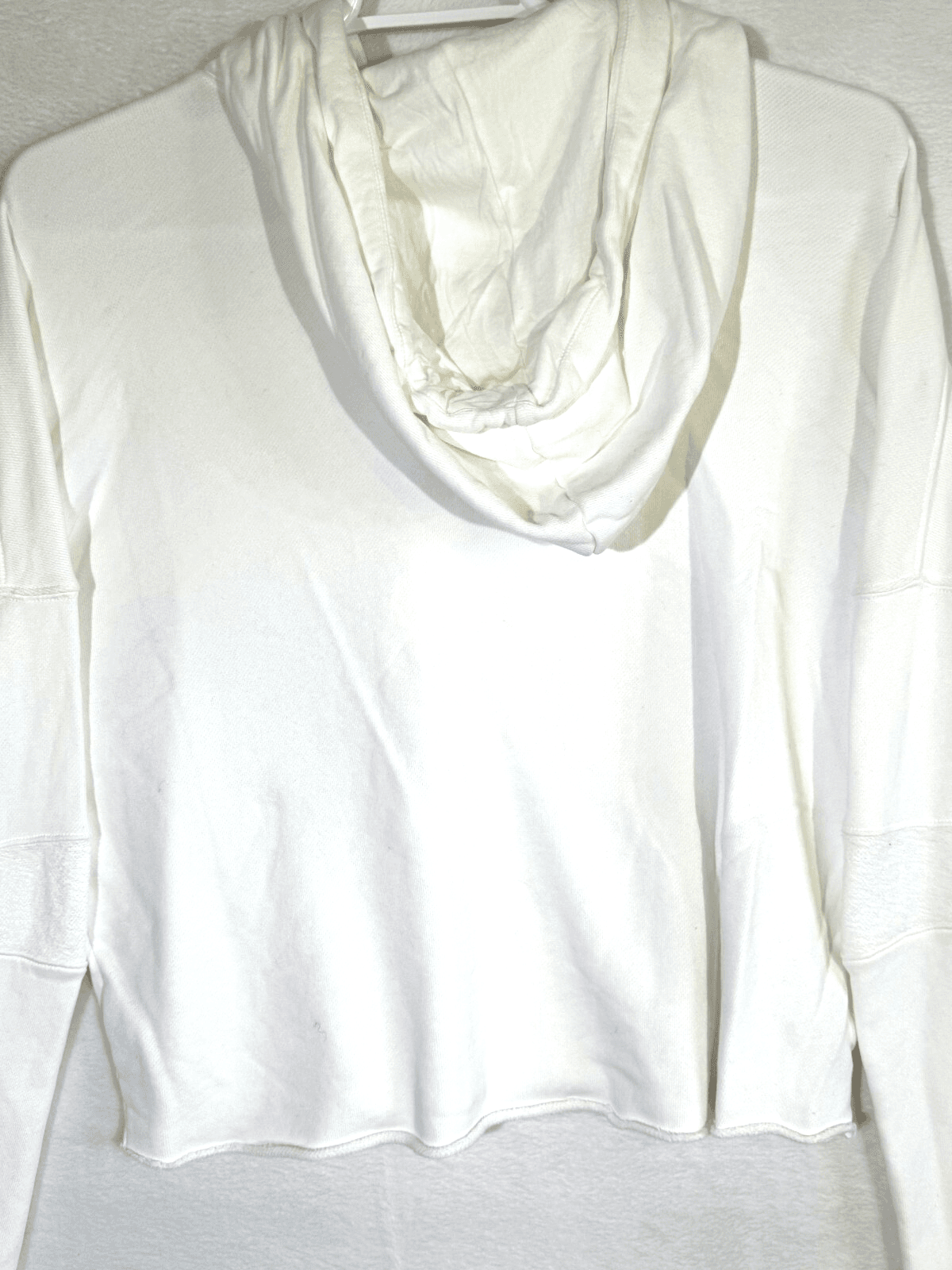 7 For All Mankind Cotton White Hoodie S with Decorative Trim – Pre‑Owned Excell - Thumbnail 9