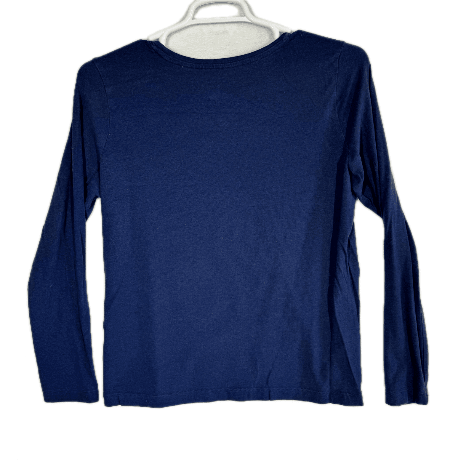 Banana Republic Women’s Blue Cotton‑Stretch Long‑Sleeve Knit Pullover – Size L - Thumbnail 2
