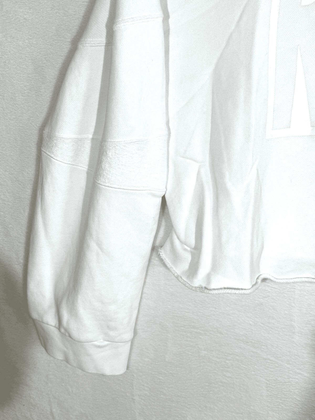 7 For All Mankind Cotton White Hoodie S with Decorative Trim – Pre‑Owned Excell - Thumbnail 4