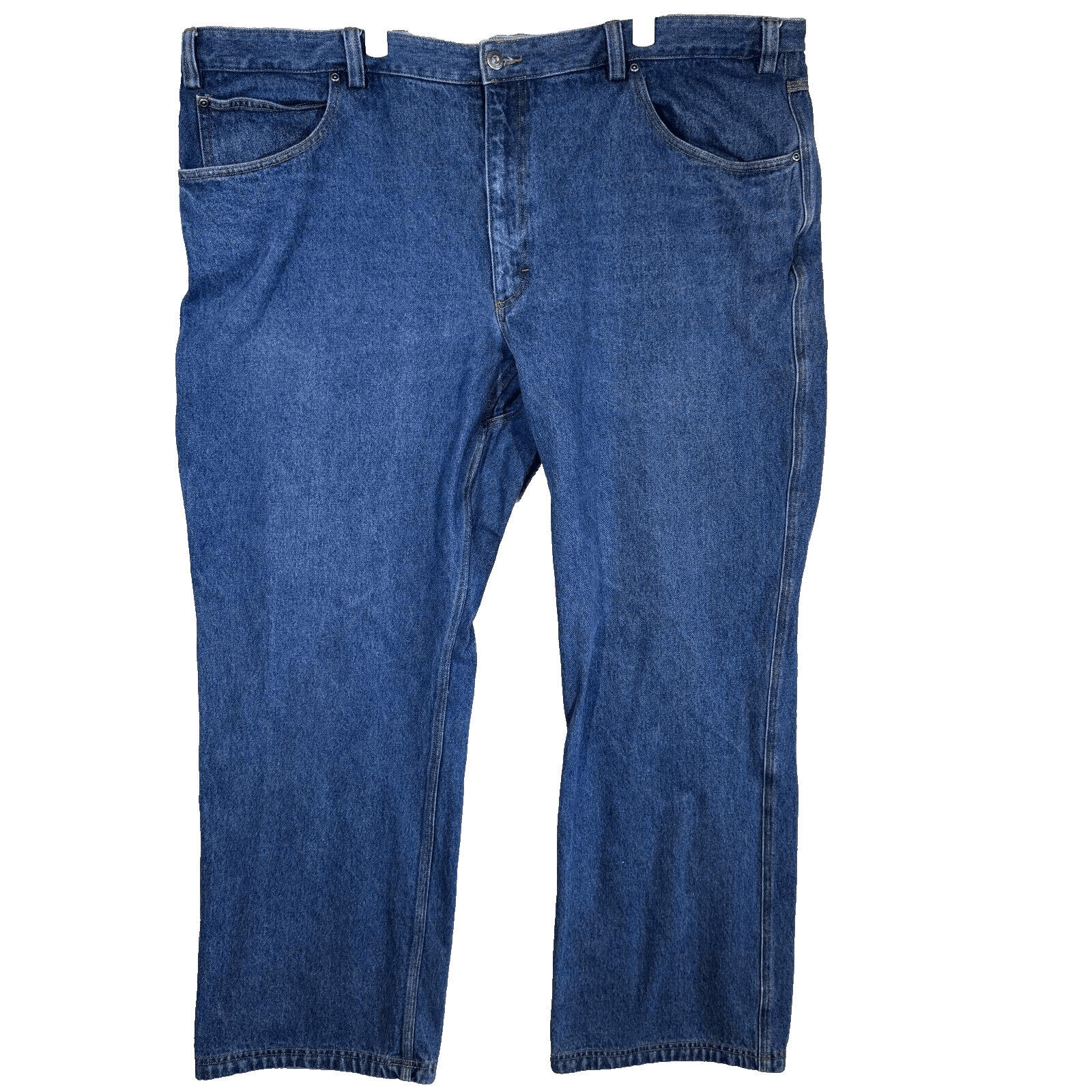 Duluth Trading Men’s Jeans 46x33 Blue Denim Mid-Rise Straight Leg Workwear - Image 1