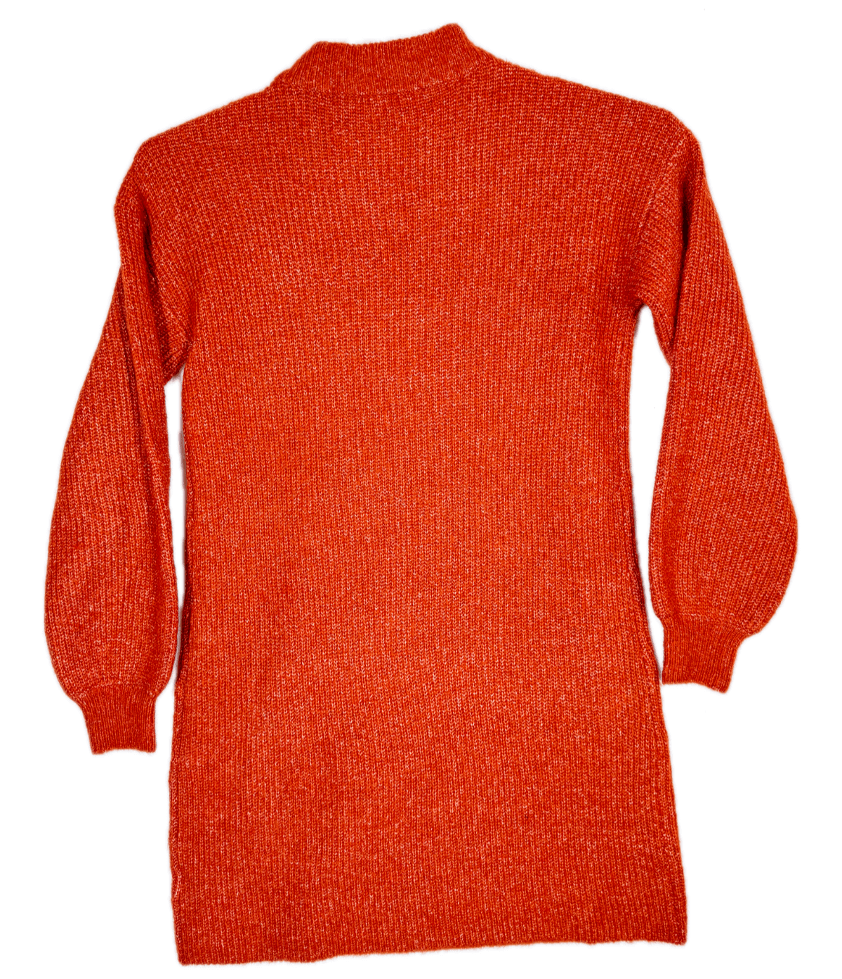 Cupcakes & Cashmere Women's Burnt Orange Stretch Knit Mock‑Neck Sweater S – OS - Thumbnail 2
