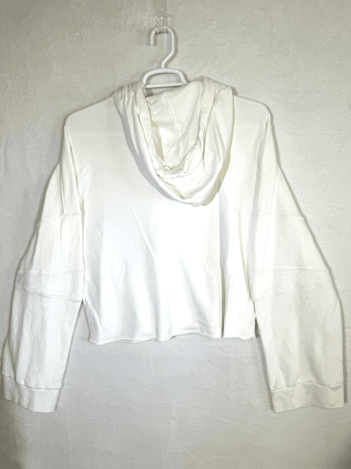 7 For All Mankind Cotton White Hoodie S with Decorative Trim – Pre‑Owned Excell - Thumbnail 2