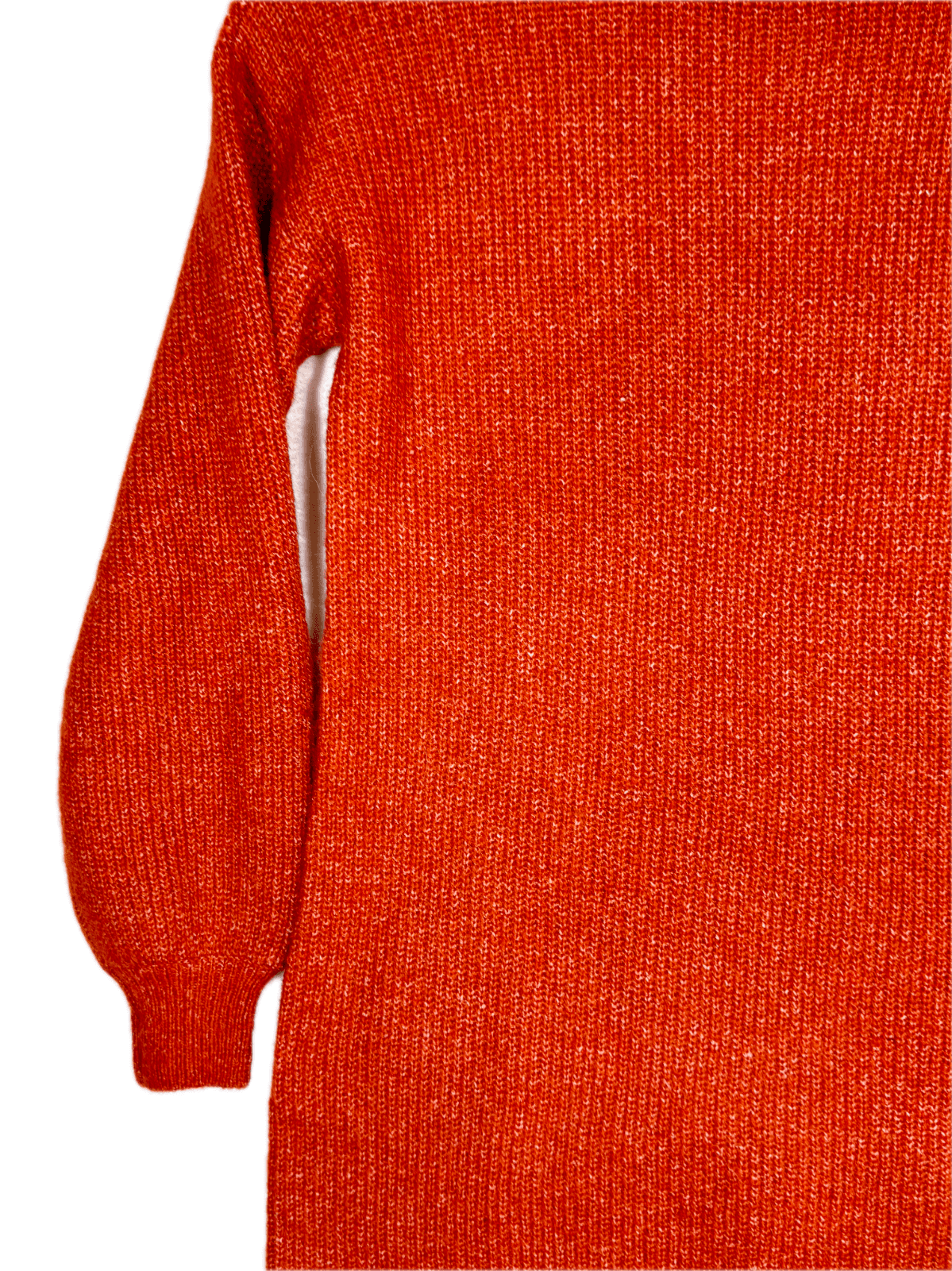 Cupcakes & Cashmere Women's Burnt Orange Stretch Knit Mock‑Neck Sweater S – OS - Thumbnail 5