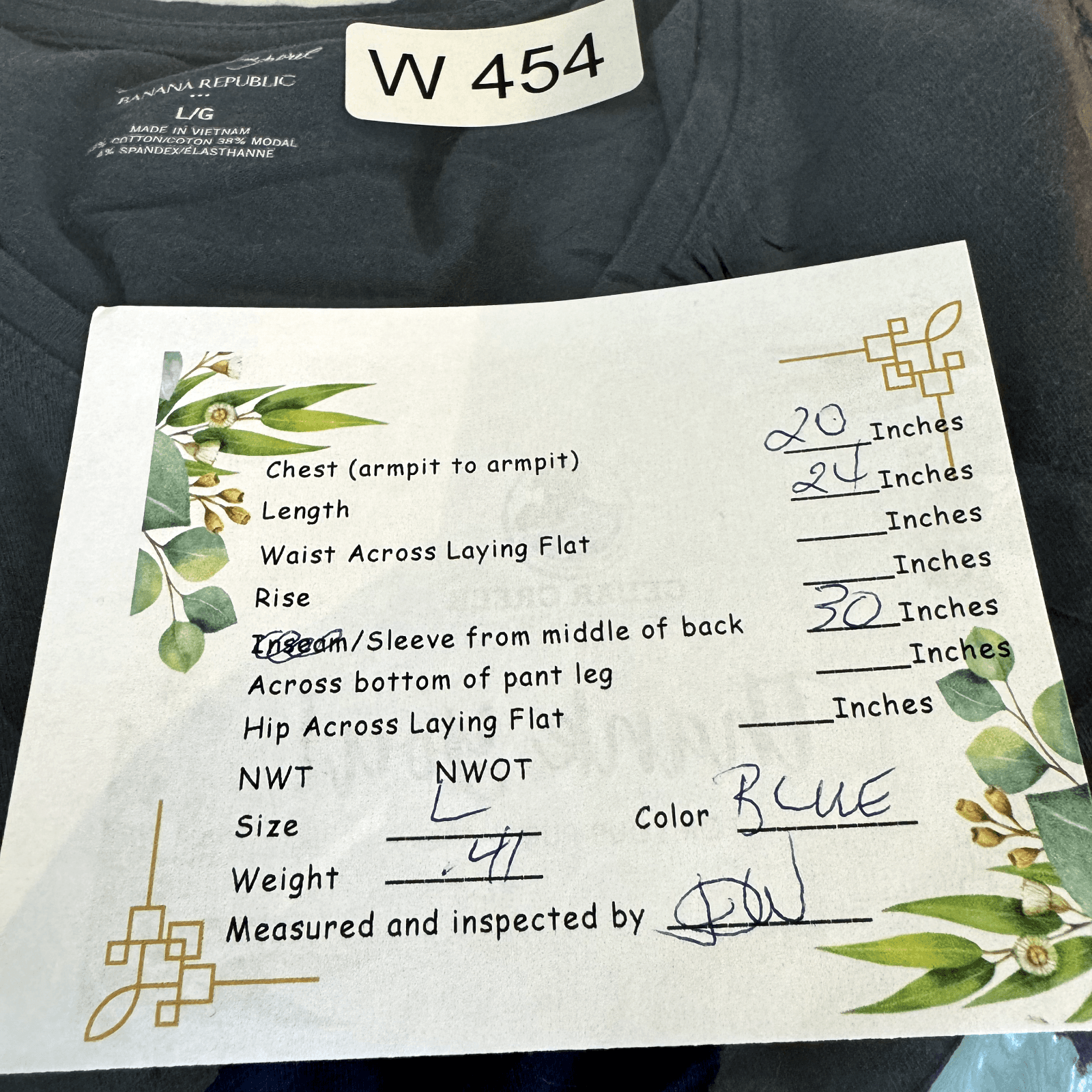 Banana Republic Women’s Blue Cotton‑Stretch Long‑Sleeve Knit Pullover – Size L - Thumbnail 8