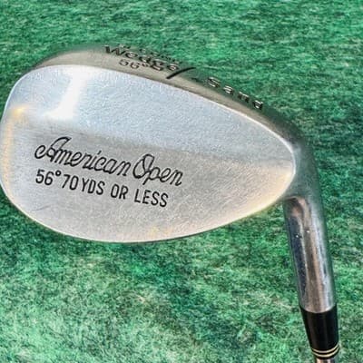 Vintage American Open 56° Sand Wedge Mens RH Steel Shaft Golf Club USA - Image 1