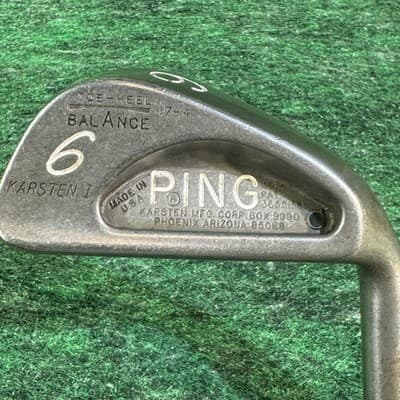 Vintage Ping Karsten I 6 Iron ZZ Lite Steel Shaft RH Phoenix AZ USA Golf Club - Image 1