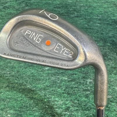 Vintage Ping Eye 2 W Wedge RH Golf Club Karsten USA Steel Shaft Golf Pride Iron - Image 1